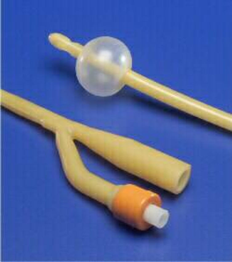 Foley Catheter Dover 3-Way 5 cc Balloon 20 Fr. Hydrogel Coated Latex 2720- Carton/12