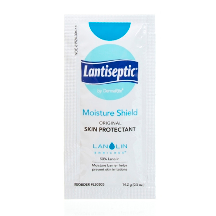 Skin Protectant Lantiseptic Moisture Shield 14.2 Gram Individual Packet Lanolin Scent Ointment LS0305