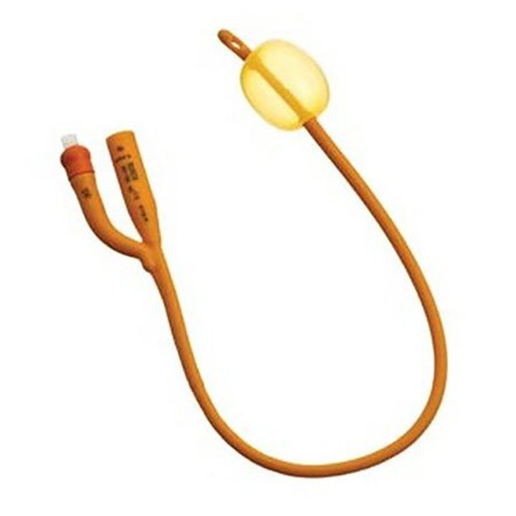Foley Catheter Rusch Gold 2-Way Standard Tip 30 cc Balloon 12 Fr. Silicone Coated Latex 180730120