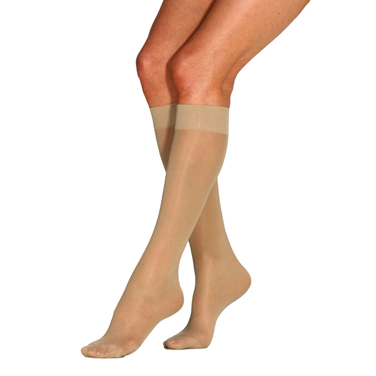 Compression Stocking JOBST Ultrasheer Knee High Medium Sun Bronze Closed Toe 119230 Pair/1