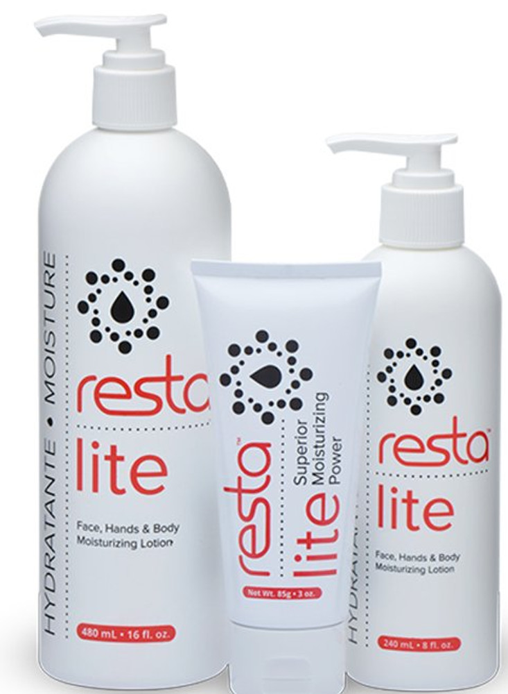 Hand and Body Moisturizer Resta Lite 16 oz. Pump Bottle Unscented Lotion 07600 Case/12