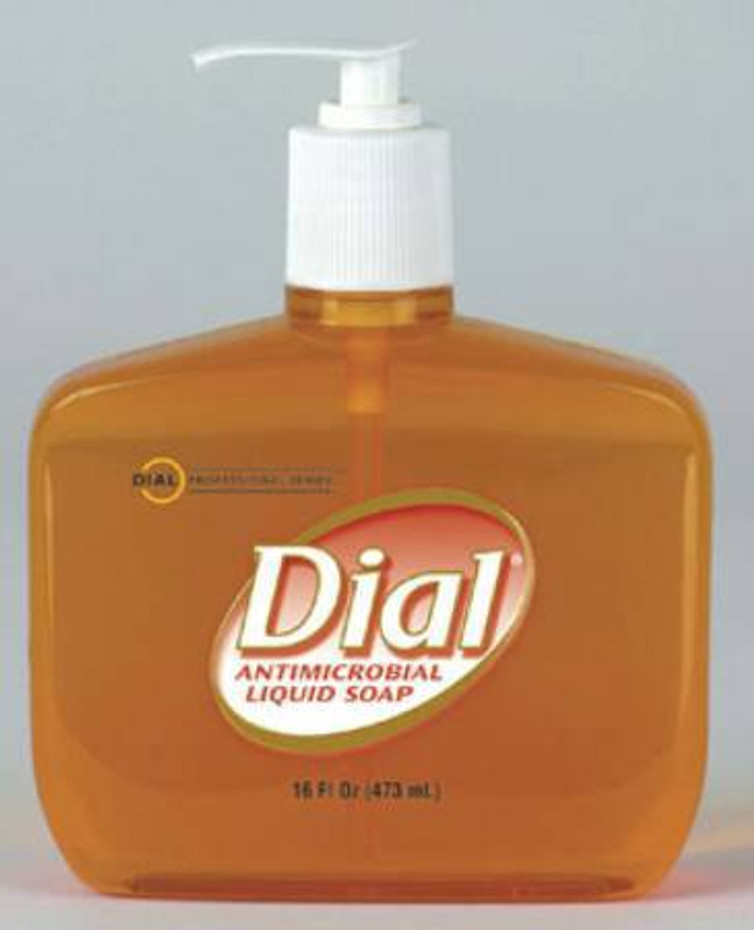 Antimicrobial Soap Dial Gold Liquid 16 oz. Pump Bottle Scented DIA80790CT