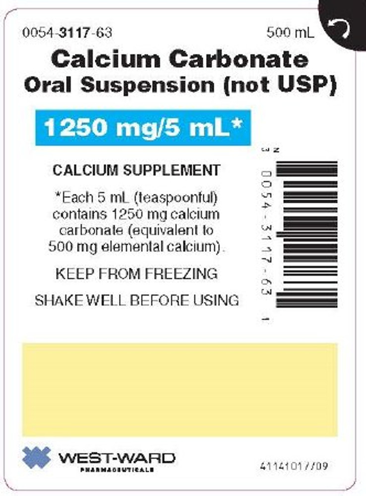 Antacid 500 mg Strength Oral Suspension 500 mL 00054311763 Each/1