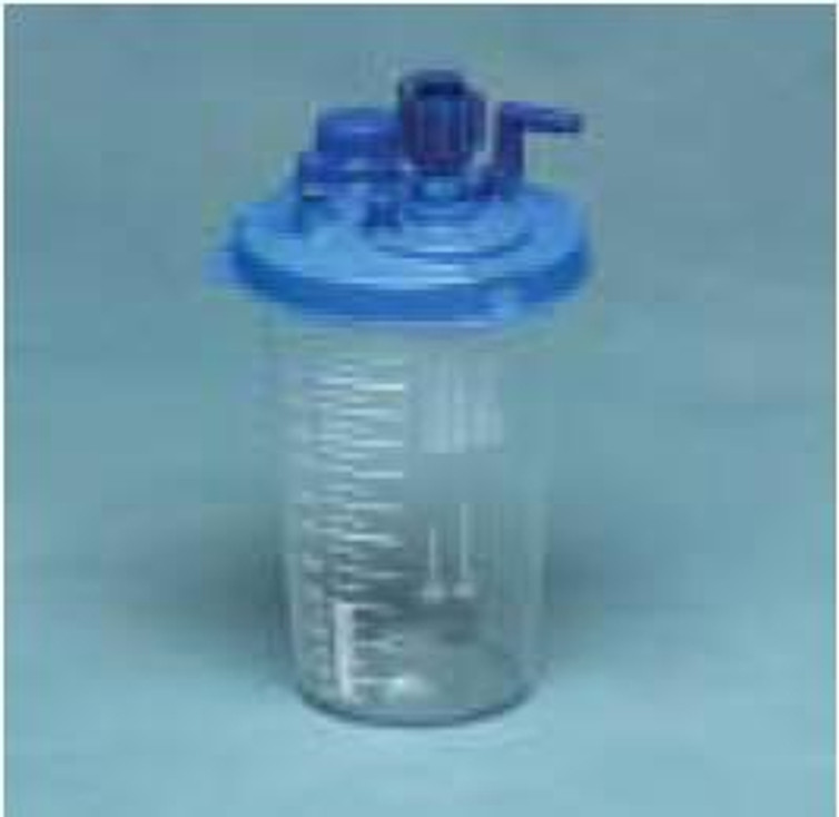 Suction Canister Medi-Vac Guardian 1200 mL Shut-Off Valve / Locking Lid 65651-100