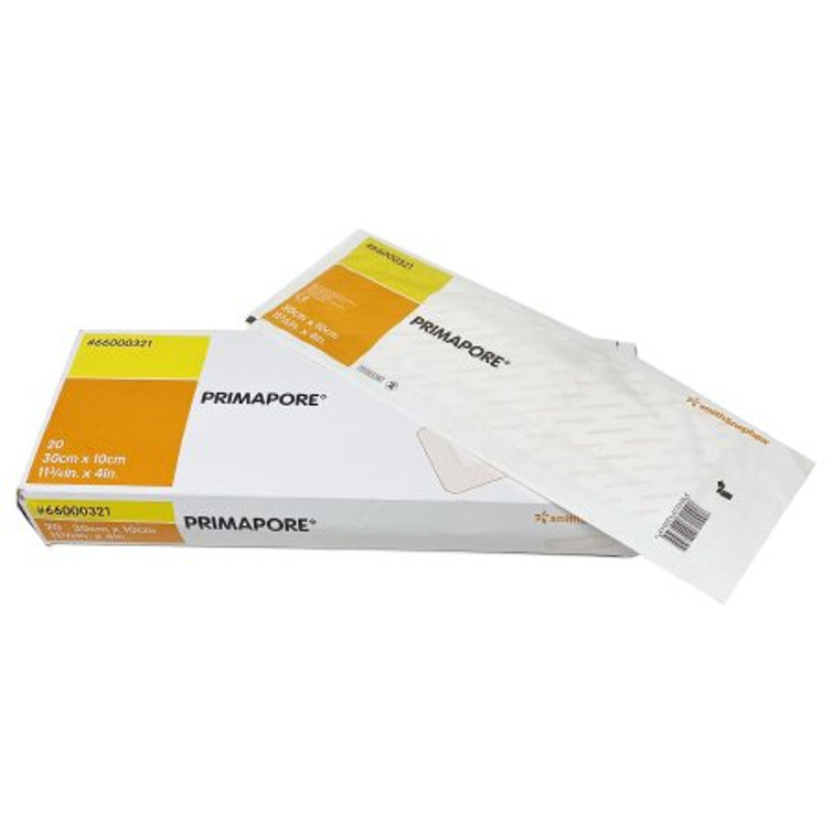 Adhesive Dressing Primapore 4 X 11-3/4 Inch Polyester Rectangle White Sterile 66000321