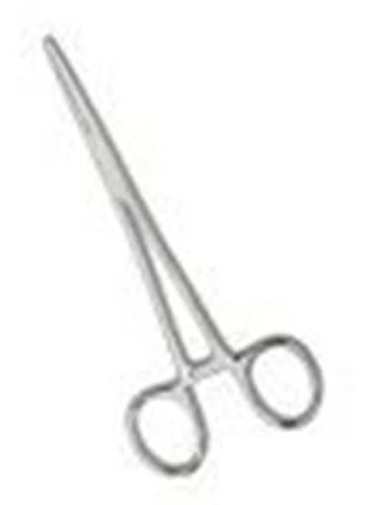 Hemostatic Forceps Kelly 5-1/2 Inch Length Floor Grade Stainless Steel Ratchet Lock Finger Ring Handle Straight Serrated Tip 56314