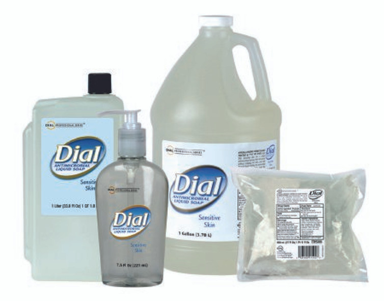 Antimicrobial Soap Dial Professional for Sensitive Skin Liquid 7.5 oz. Pump Bottle Floral Scent DIA82834