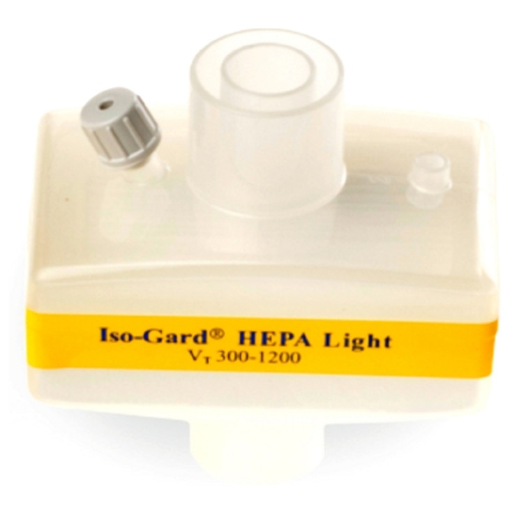 HEPA Filter HMEF Gibeck ISO-Gard 25.7 mg H2O/L Vt = 0.5 L 1.6 cm H2O 28022