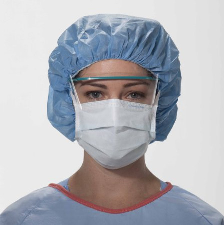 Surgical Mask THE LITE ONE Pleated Tie Closure One Size Fits Most Blue NonSterile Not Rated Adult 48100