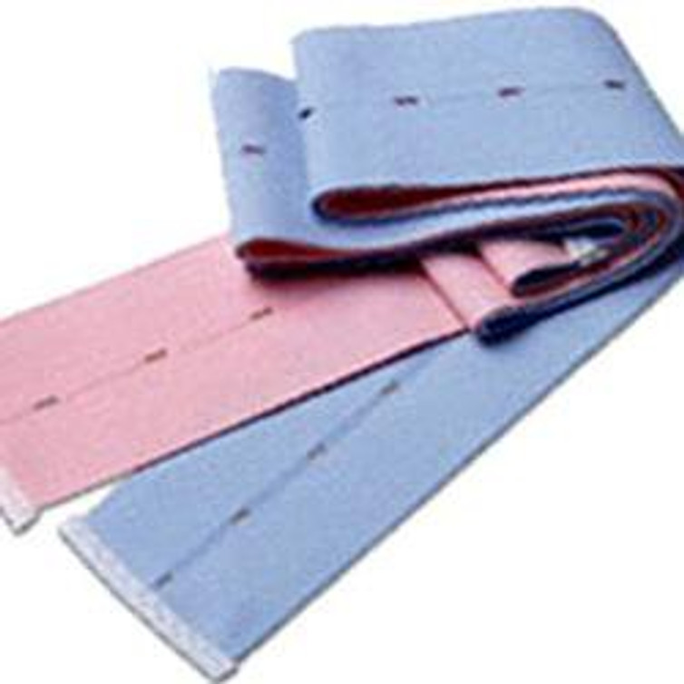 Abdominal Belt Life-Trace Knit Elastic 2-3/8 X 48 Inch Button Hole Every 1-1/4 Inch Finished Ends 1 Pink Belt 1 Blue Belt Ultrasound Tranducer 40000007-