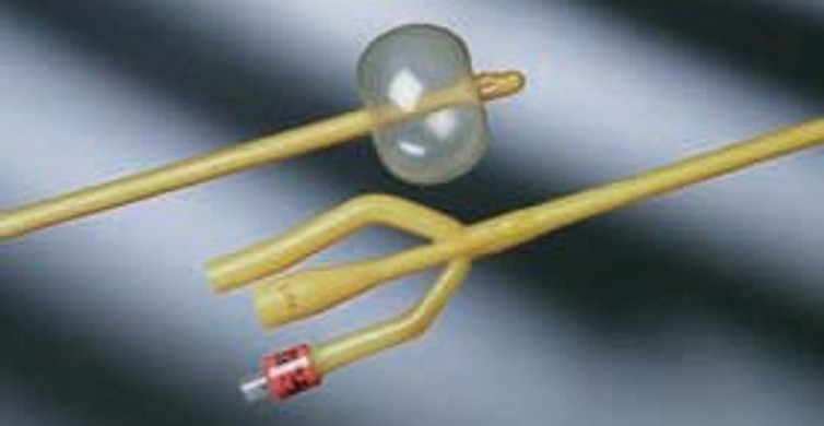 Foley Catheter Lubri-Sil 3-Way Standard Tip 5 cc Balloon 24 Fr. Hydrogel Coated Silicone 70524L