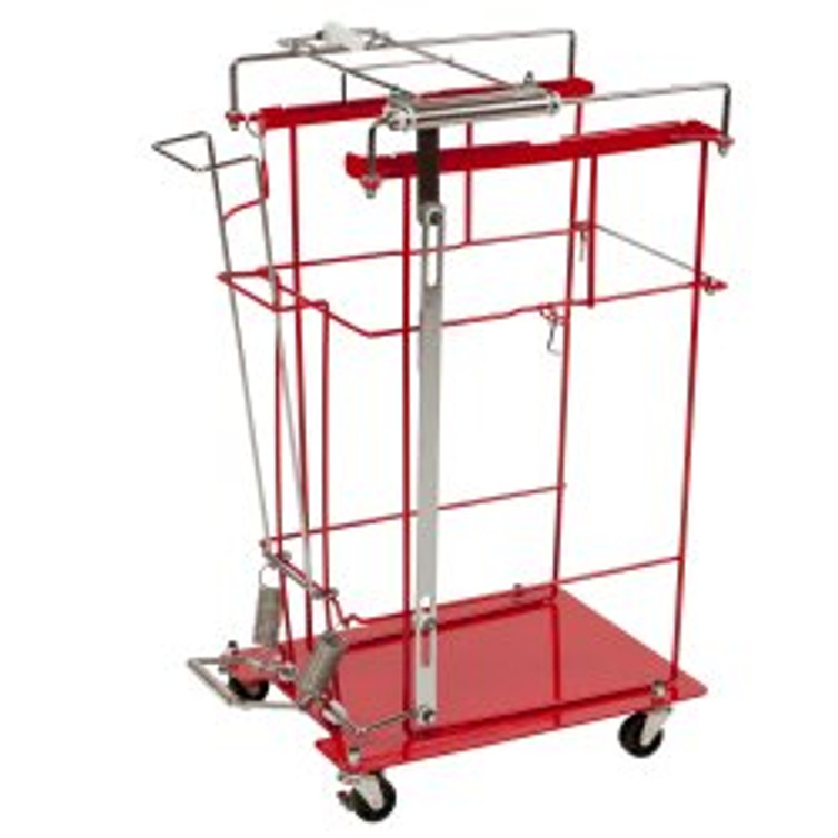 SharpsCart Sharps Collector Cart Foot Operated Cart Metal 8938FP Case/1