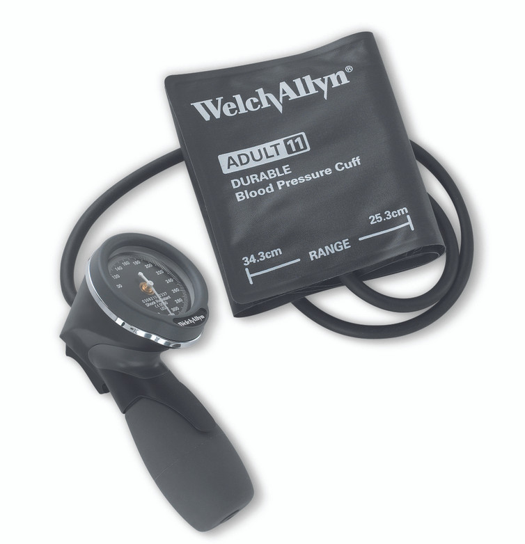 Aneroid Sphygmomanometer with Cuff Tycos 1-Tube Pocket Size Hand Held Adult Large Cuff 5098-02 Each/1