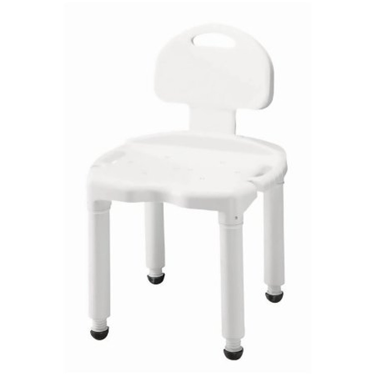 Bath Bench Carex Without Arms Plastic Frame With Backrest 21 Inch Seat Width FGB671C0 0000 Each/1