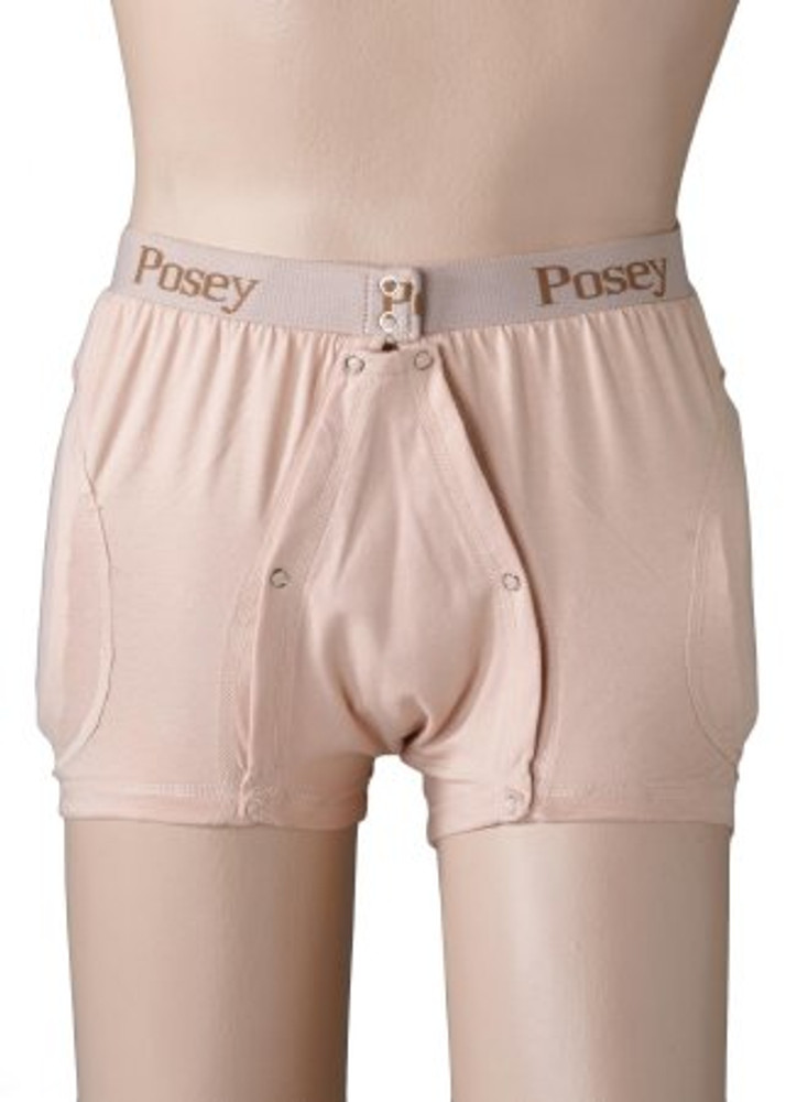 Hip Protection Brief Hipsters Incontinent X-Large Beige Unisex 6017XL Each/1