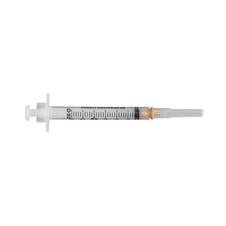 Syringe with Hypodermic Needle Integra 3 mL 25 Gauge 1 Inch Detachable Needle Retractable Needle 305270