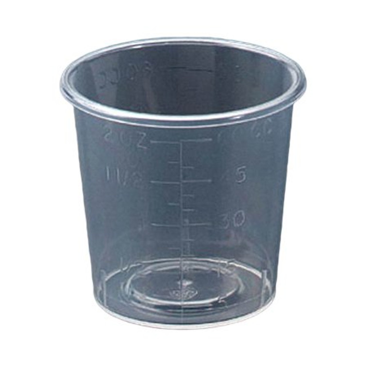 Graduated Medicine Cup Sklar 2 oz. Clear Plastic Disposable 96-7027 Case/25