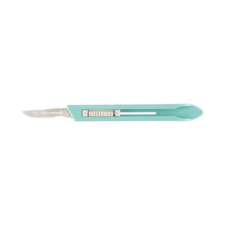 Safety Scalpel Miltex No. 10 Stainless Steel / Plastic Classic Grip Handle Sterile Disposable 4-510 Box/10