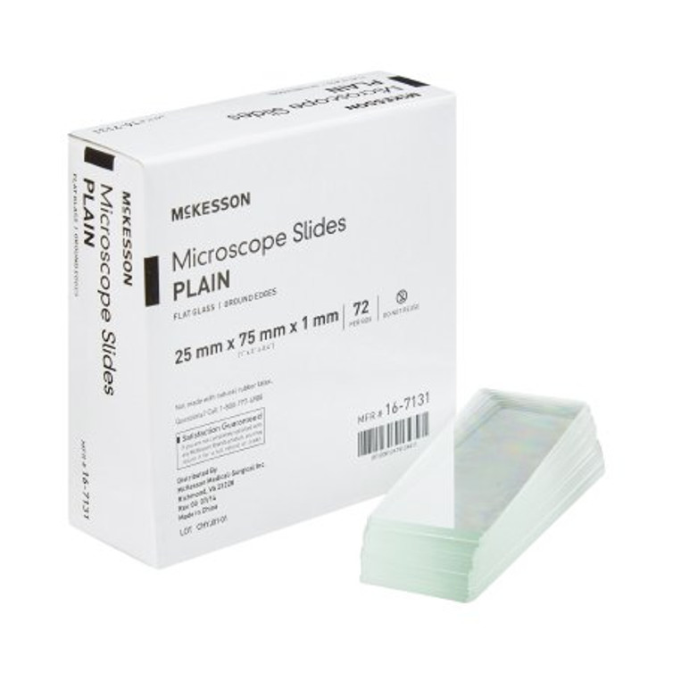 Microscope Slide McKesson 1 X 3 Inch X 1 mm Plain 16-7131