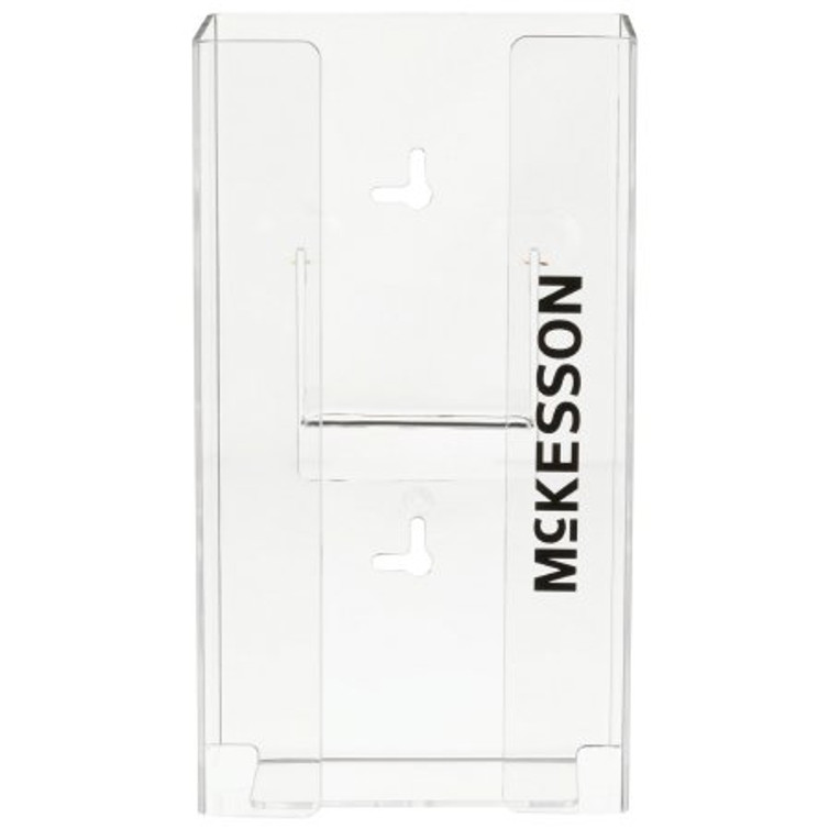 Glove Box Holder McKesson Horizontal or Vertical Mounted 1-Box Capacity Clear 4 X 5-1/2 X 10 Inch Plastic 16-6534