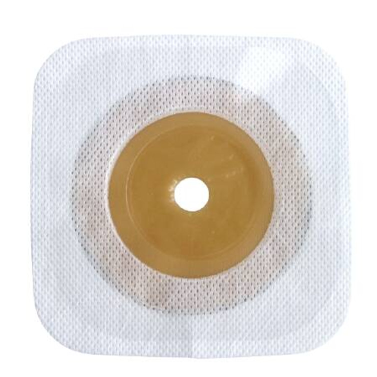 Ostomy Barrier Esteem synergy Trim to Fit Standard Wear Stomahesive White Tape 45 mm Flange Universal System Hydrocolloid Up to 1-3/8 Inch Opening 4-1/2 X 4-1/2 Inch 405456 Box/10