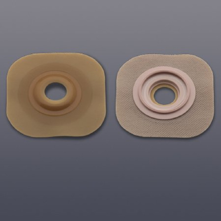 Ostomy Barrier New Image Flextend Pre-Cut Extended Wear Without Tape 44 mm Flange Green Code System Hydrocolloid 7/8 Inch Opening 15903 Box/5