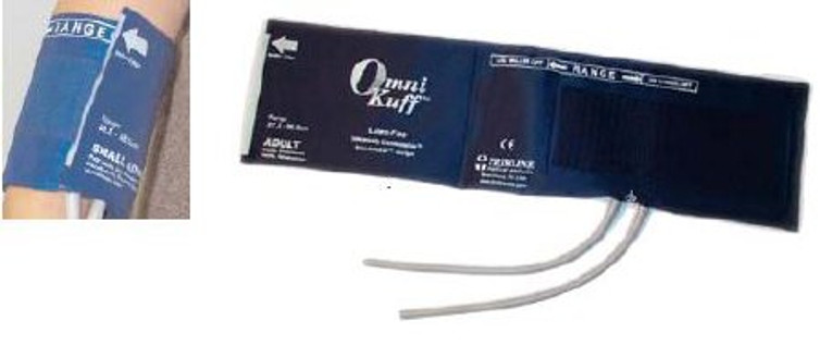Blood Pressure Cuff and Bulb Omni-Kuff Adult Arm Large Cuff Nylon Cuff 3302 Box/5