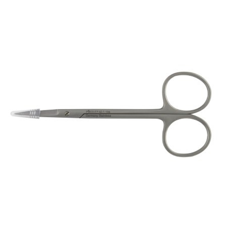 Iris Scissors McKesson Argent 4-1/2 Inch Surgical Grade Stainless Steel Finger Ring Handle Straight Sharp Tip / Sharp Tip 43-1-104 Each/1