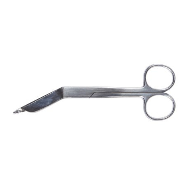 Bandage Scissors McKesson Lister 5-1/2 Inch Length Office Grade Stainless Steel NonSterile Finger Ring Handle Angled Blunt Tip / Blunt Tip 43-2-231 Each/1