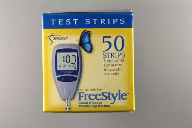 Blood Glucose Test Strips FreeStyle Lite 50 Strips per Box Tiny samplesize only 0.3 L For Freestyle Lite Monitor System 99073012050 Each/1