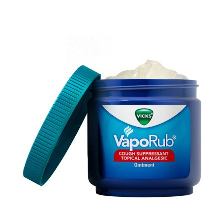Chest Rub Vicks VapoRub 4.8% - 1.2% - 2.6% Strength Ointment 6 oz. 37000054406 Each/1