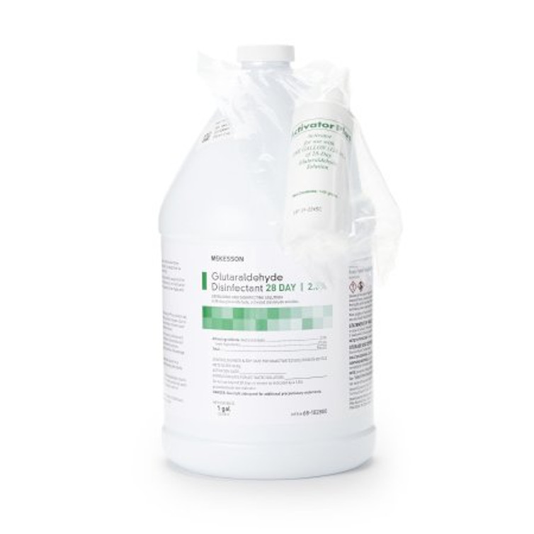 Glutaraldehyde High-Level Disinfectant McKesson 28 Day Activation Required Liquid 1 gal. Jug Max 28 Day Reuse 68-102800