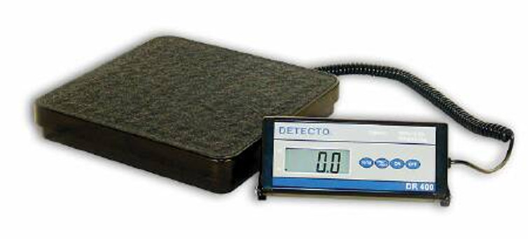 Floor Scale Detecto Digital Display 400 lbs. Capacity Black AC Adapter / Battery Operated DR400C Each/1