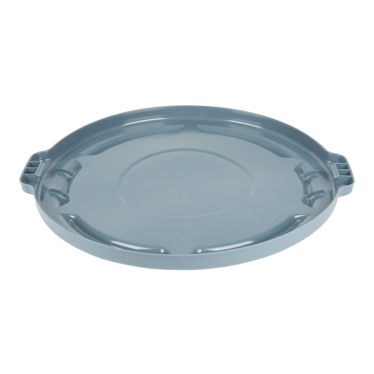 Trash Can Lid Rubbermaid Strong Snap-On Lid for Secure Stable Stacking Gray FG263100GRAY Each/1