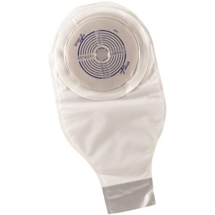 Ostomy Pouch ActiveLife One-Piece System 12 Inch Length 19 to 64 mm Stoma Drainable Trim To Fit Flexible 125330 Box/20