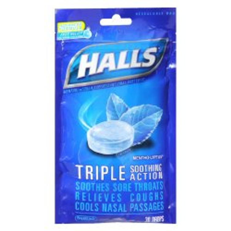 Cold and Cough Relief Halls 5.4 mg Strength Lozenge 30 per Bag 31254662936 Bag/1