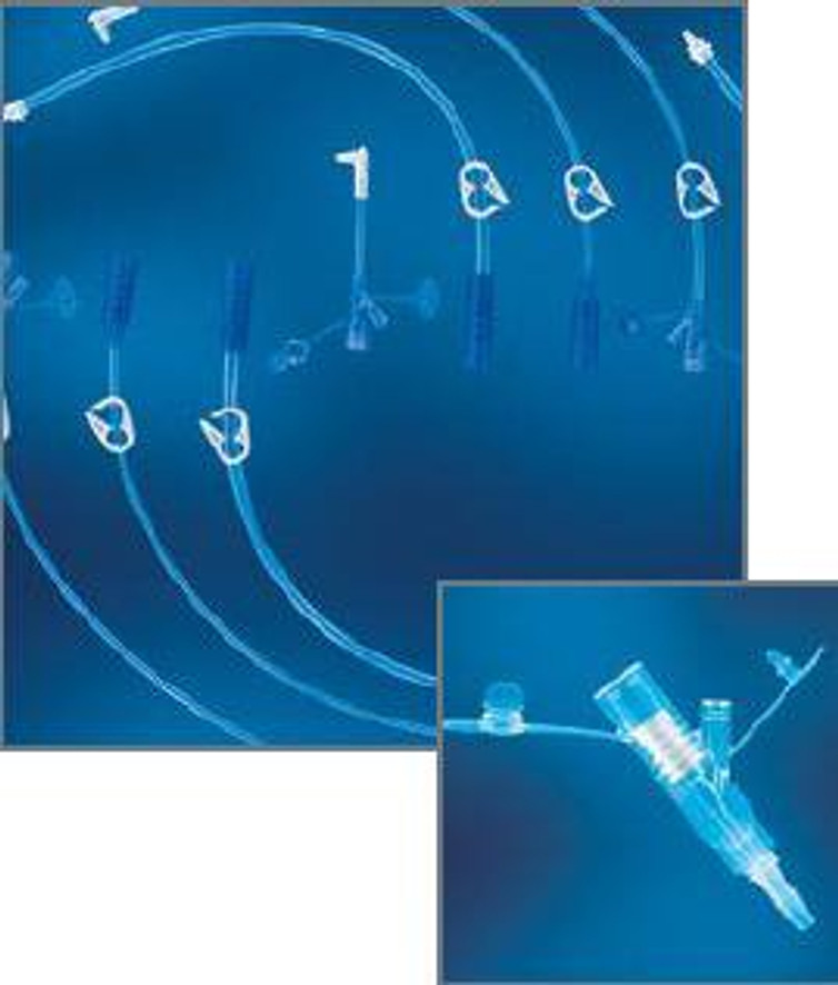 Medication Feeding Tube Set MIC-Key 2 Inch With SECUR-LOK Right Angle Connector and 2 Port "Y" 0122-02
