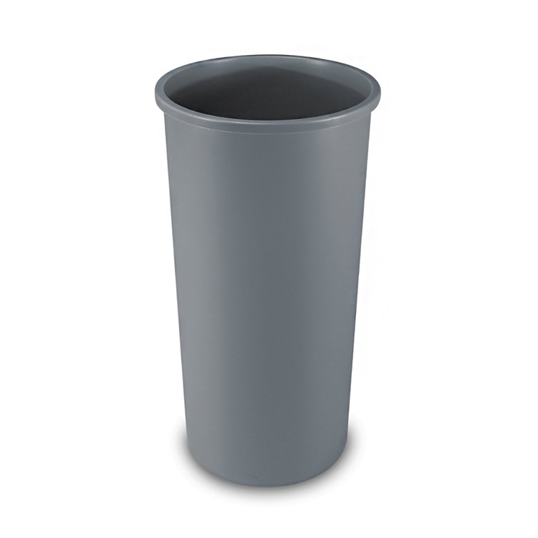 Trash Can Rubbermaid Untouchable 22 gal. Round Gray LLDPE Open Top FG354600GRAY Each/1