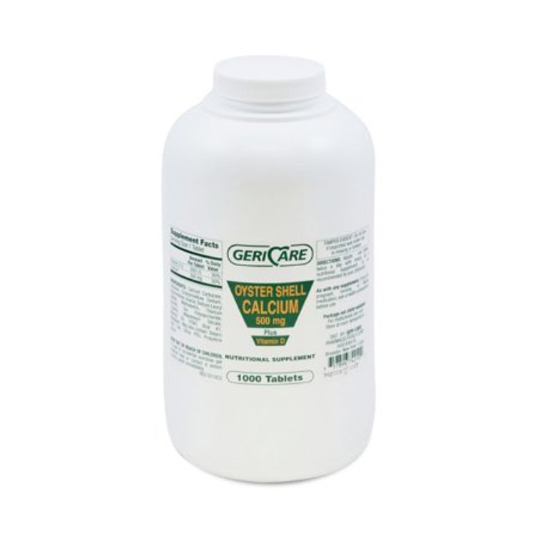 Joint Health Supplement Geri-Care Calcium / Vitamin D 500 mg - 200 IU Strength Tablet 1000 per Bottle 742-10-GCP