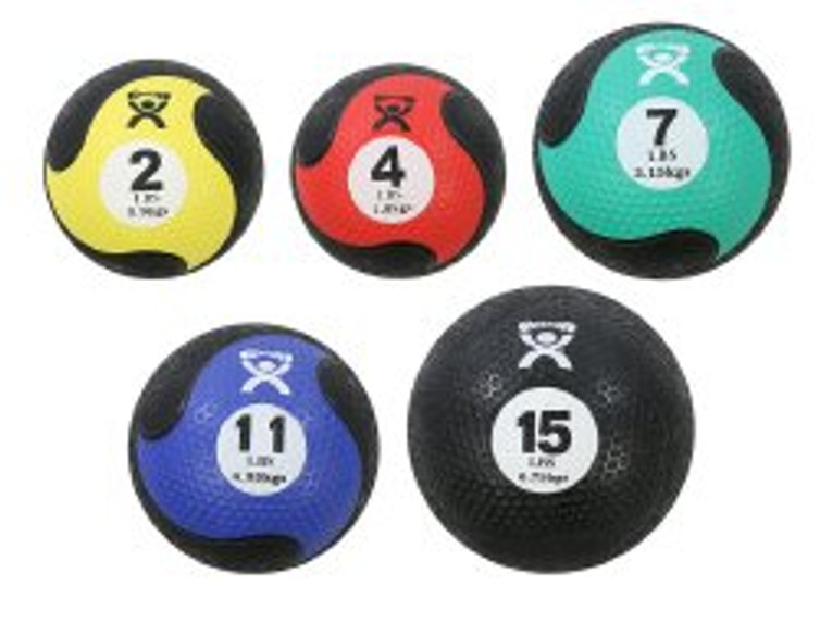 Medicine Ball Set CanDo 2 lbs. / 4 lbs. / 7 lbs. / 11 lbs. / 15 lbs. 10-3146 Set/1