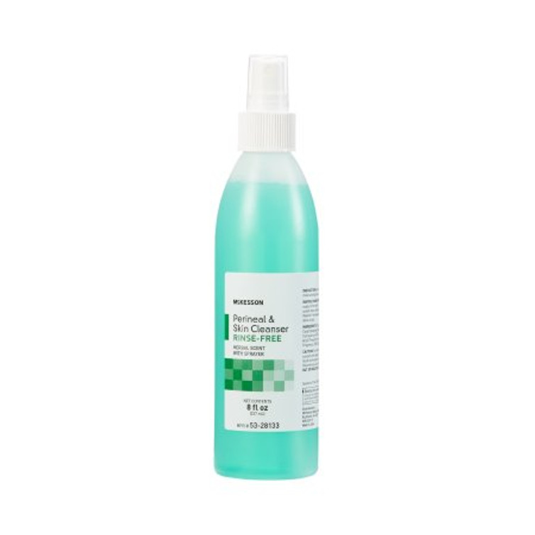 Rinse-Free Perineal Wash McKesson Liquid 8 oz. Pump Bottle Herbal Scent 53-28133