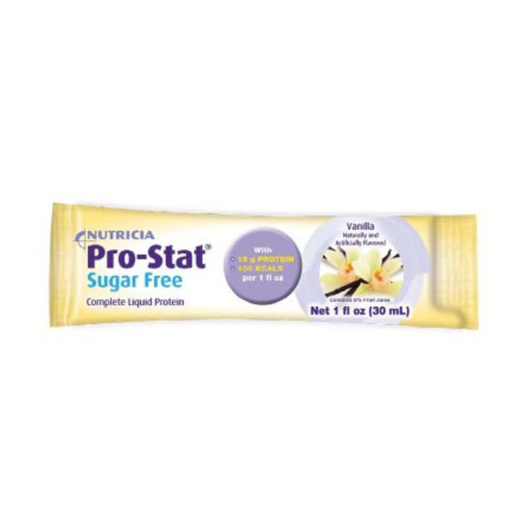 Protein Supplement Pro-Stat Sugar-Free Vanilla Flavor 1 oz. Individual Packet Ready to Use 78400