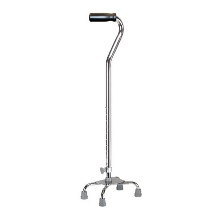 Small Base Quad Cane drive Aluminum 30 to 39 Inch Height Chrome 10301-4