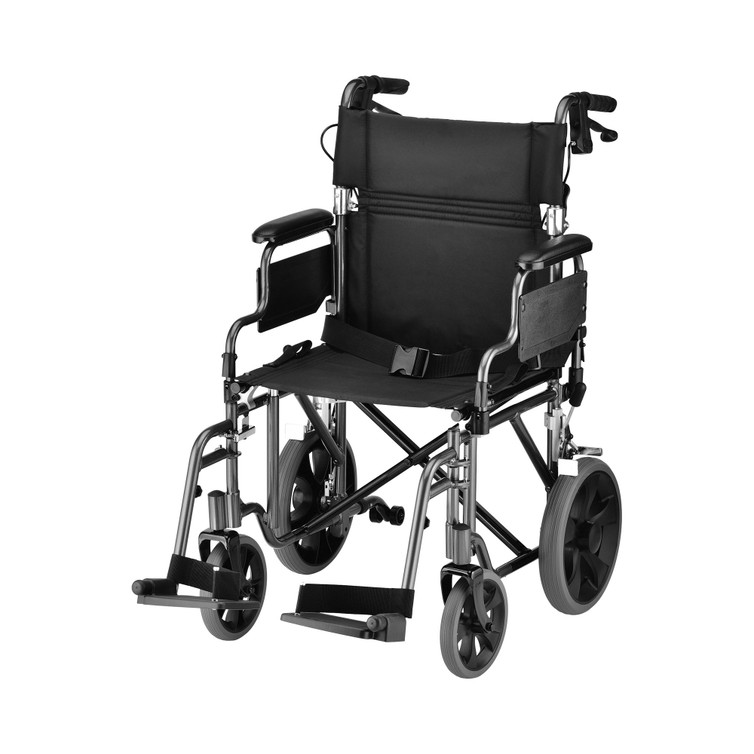 Lightweight Transport Wheelchair Comet Aluminum Frame 300 lbs. Weight Capacity 352B Each/1