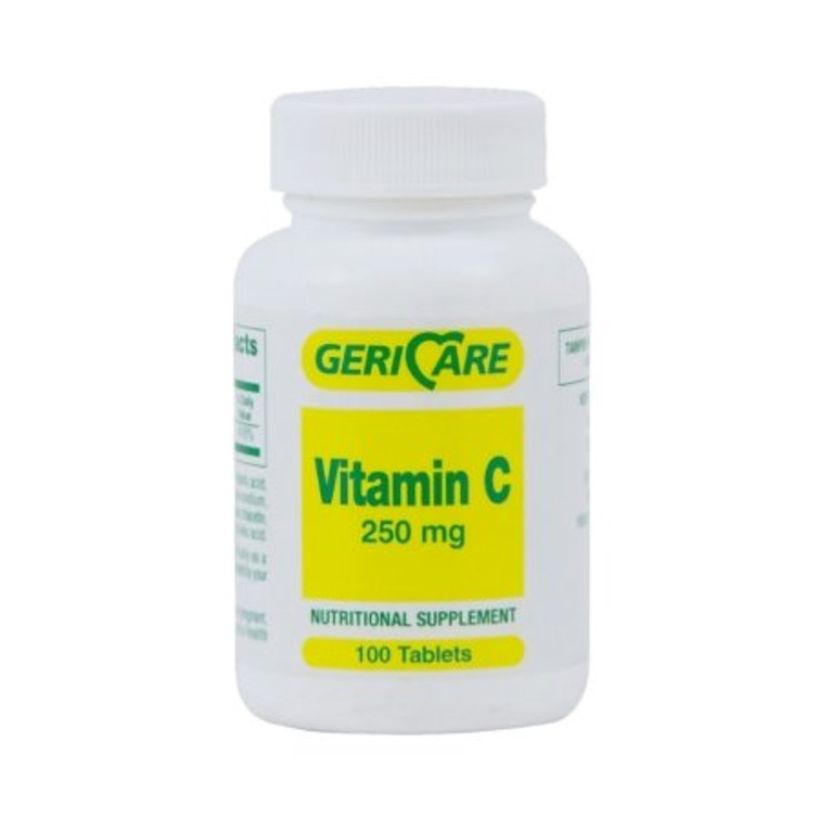 Vitamin C Supplement Geri-Care Ascorbic Acid 250 mg Strength Tablet 100 per Bottle 831-01-GCP
