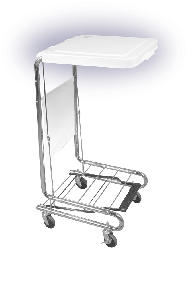 Hamper Stand Drive Medical Rolling Square Opening 36 - 42 gal. Foot Pedal Self-Closing Lid 13070 Each/1