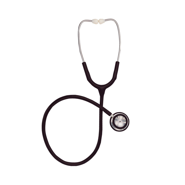 Classic Stethoscope Mabis Black 1-Tube 22 Inch Tube Double-Sided Chestpiece 10-404-020 Each/1