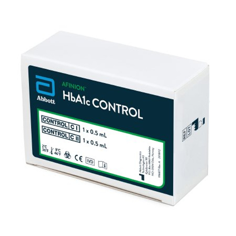 Diabetes Management Test Control Kit Afinion HBA1c 2 Levels 2 X 0.5 mL Box/2