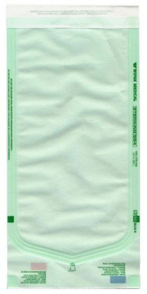 Sterilization Pouch Steriking Ethylene Oxide EO Gas / Steam 5 X 10-1/2 Inch Transparent / White Self Seal Paper / Film SS-T4