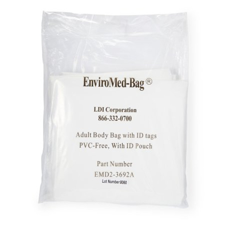 Post Mortem Bag EnviroMed-Bag 36 W X 92 L Inch One Size Fits Most Olefin Film Zipper Closure Envelope Style EMD2-3692A
